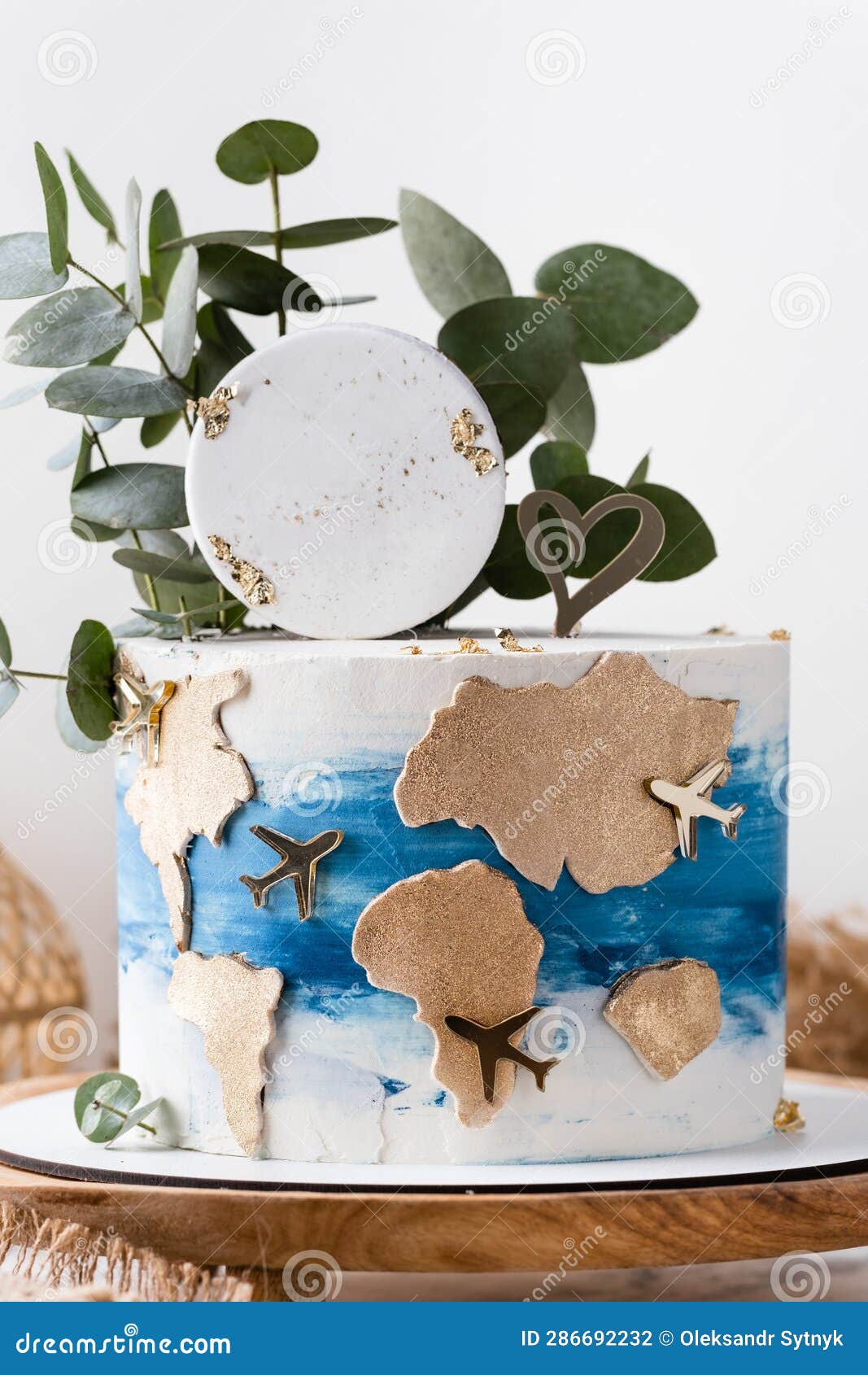 World Map Decorated Cake