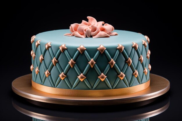 Diamond Decorated Cake