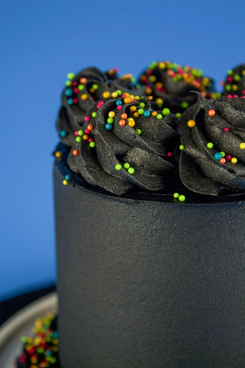 Graphite Decorated Cake