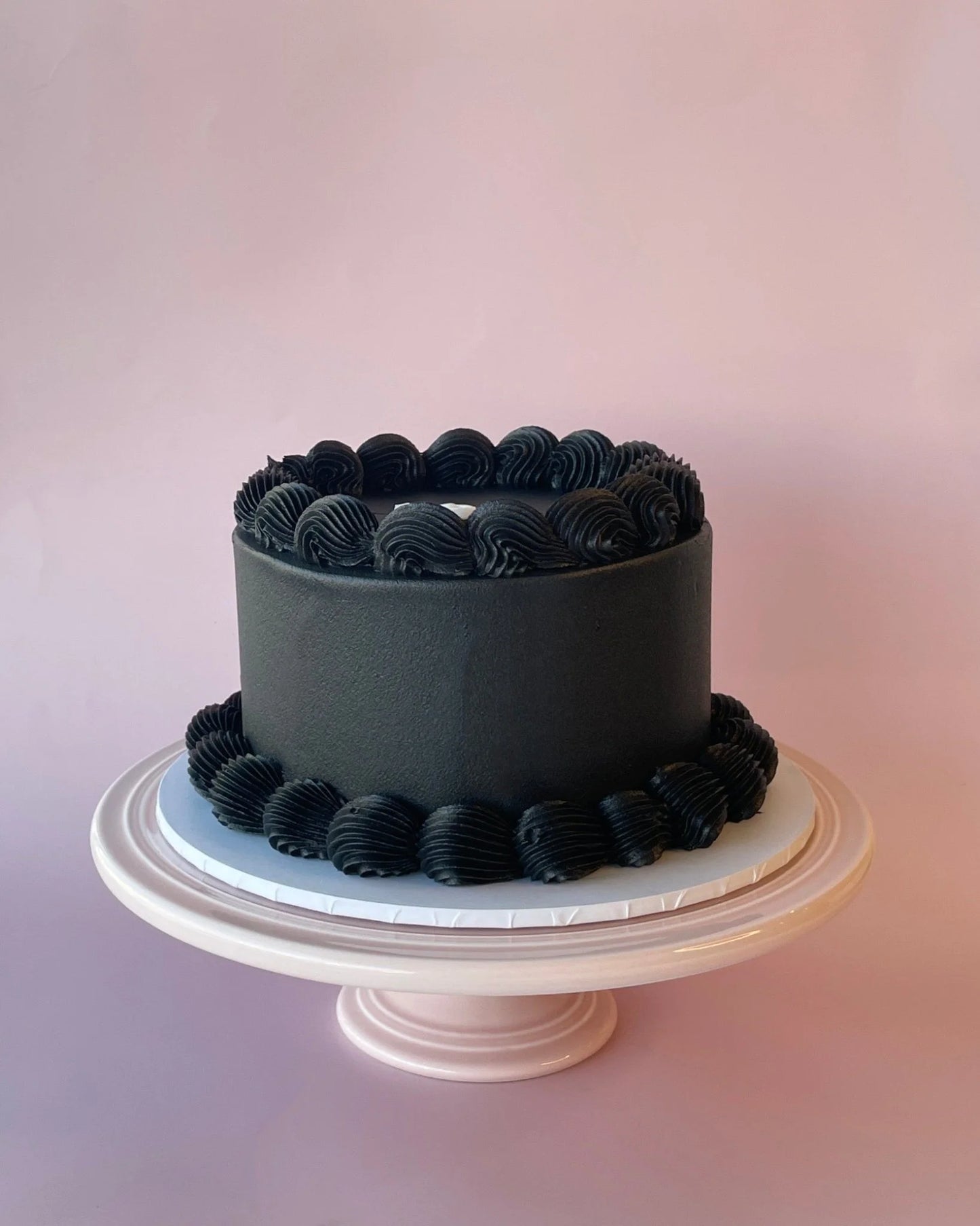 Black Decorated Cake