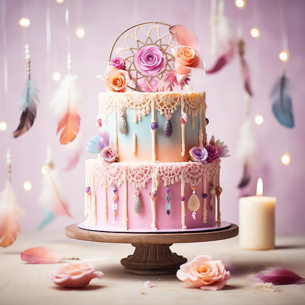 Dream Catcher Decorated Cake