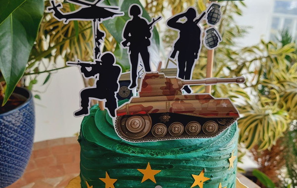 Bolo Decorado Exercito