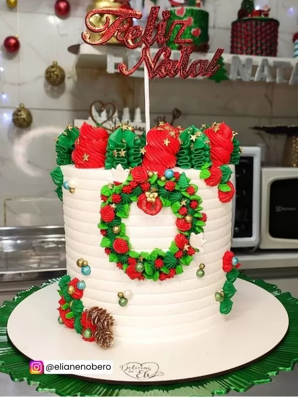 Bolo Decorado Natal