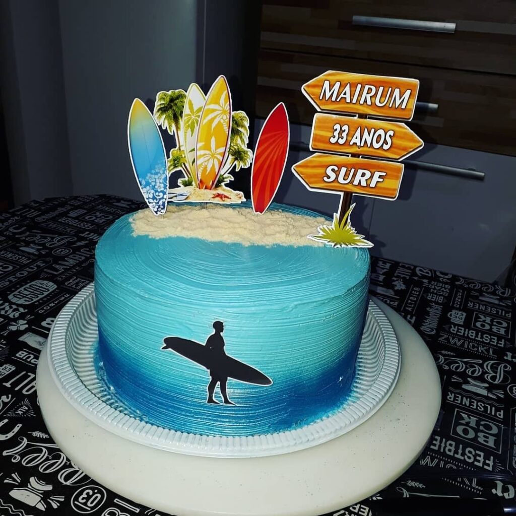 Bolo Decorado Surf