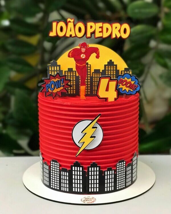 Bolo Decorado The Flash