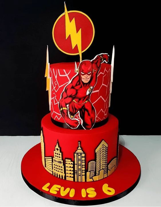 Bolo Decorado The Flash