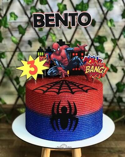 Bolo Decorado Homem Aranha