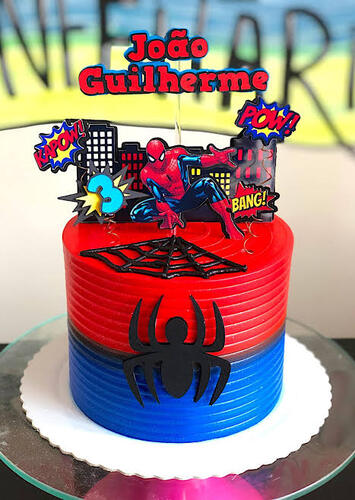 Bolo Decorado Homem Aranha