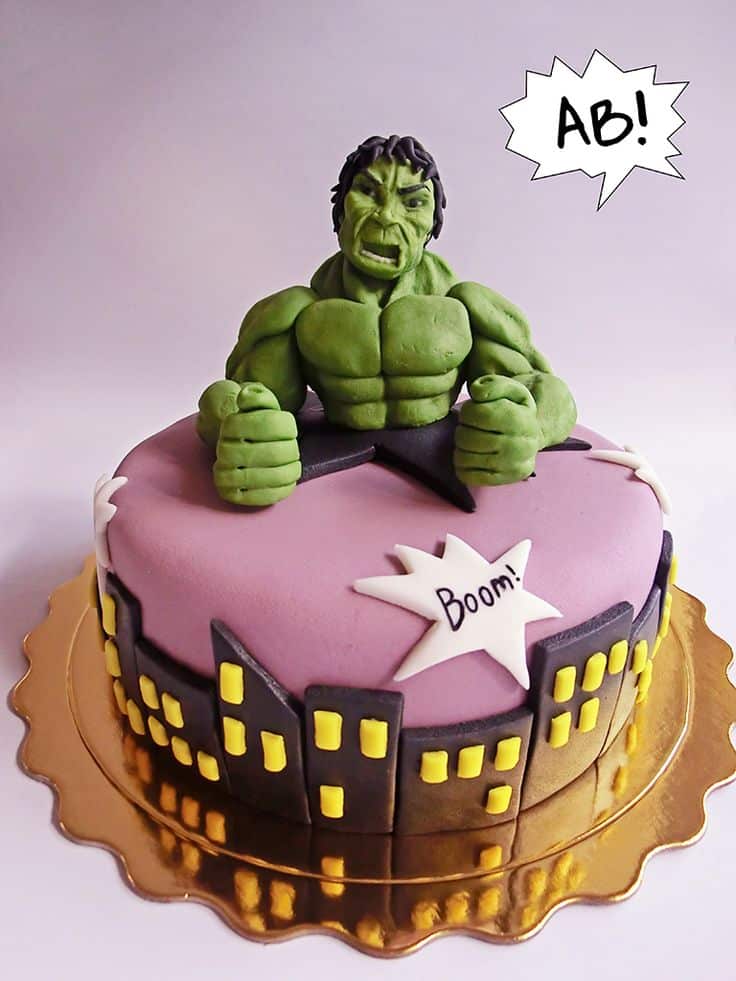 Bolo Decorado Hulk