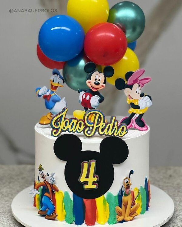 Bolo Decorado Mickey