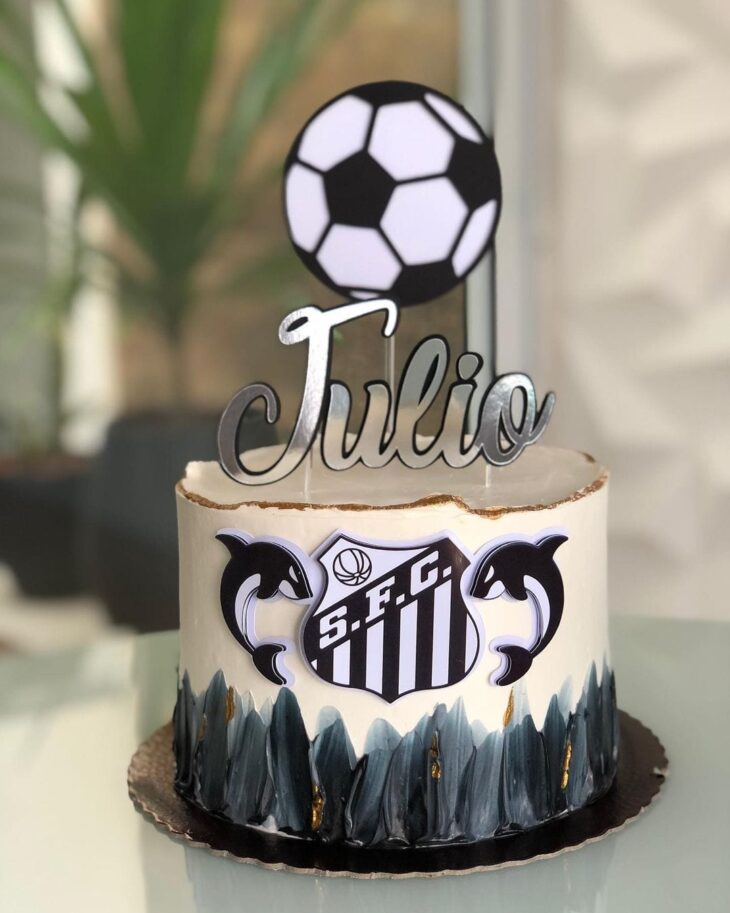 Bolo Decorado Santos Futebol