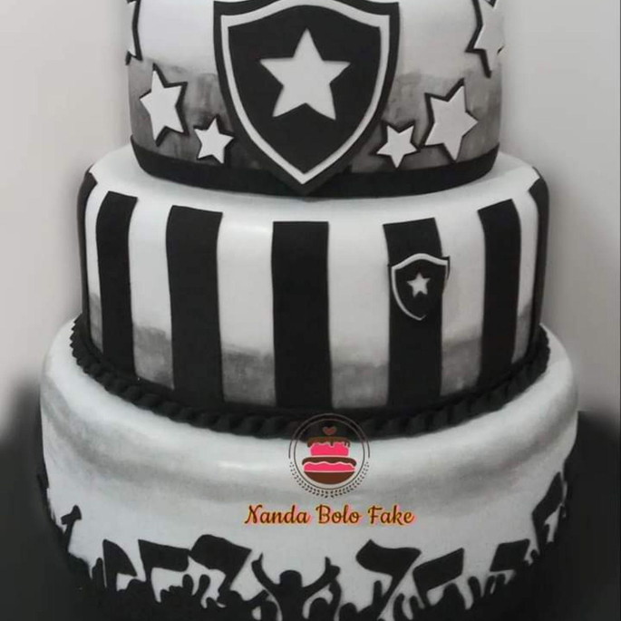 Bolo Decorado Botafogo