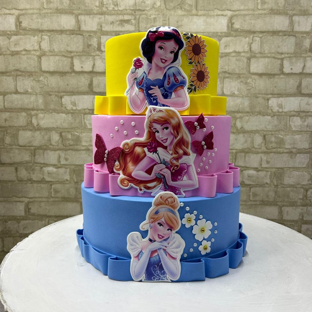 Bolo Decorado Princesas Da Disney