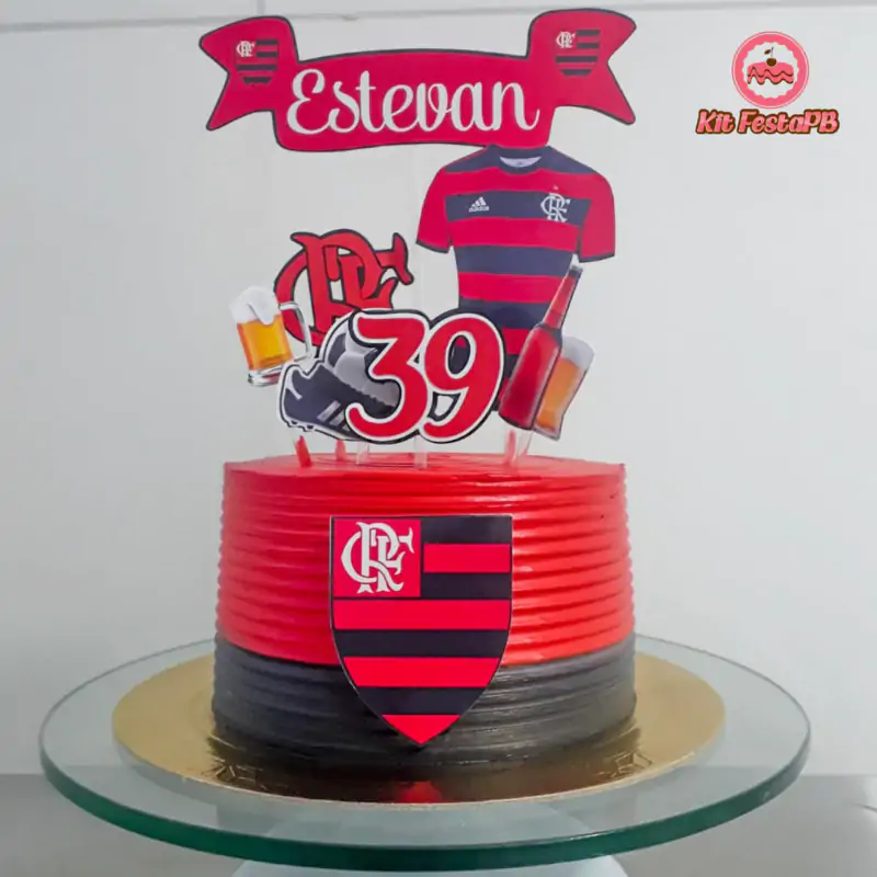 Bolo Decorado Flamengo