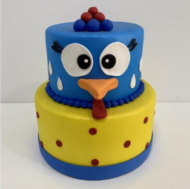 Pintadinha Chicken Decorated Cake