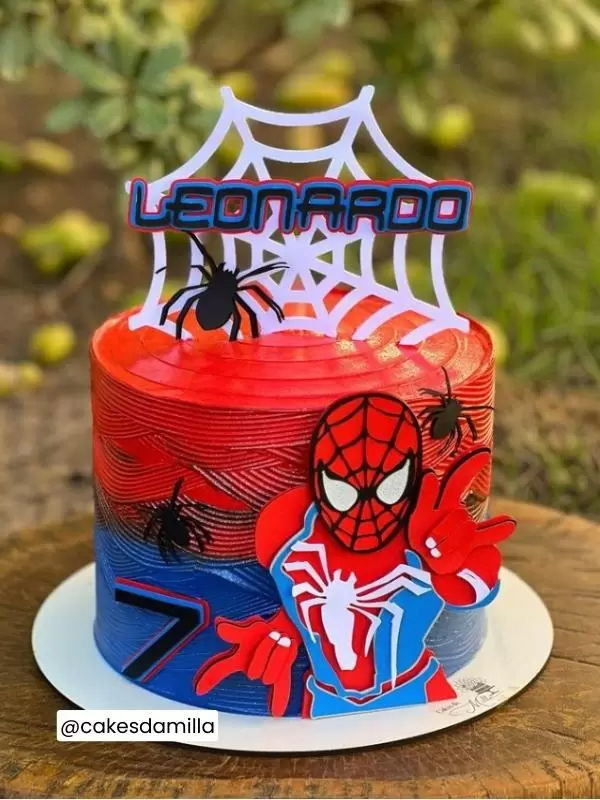 Bolo Decorado Homem Aranha