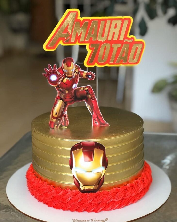 Bolo Decorado Iron Man