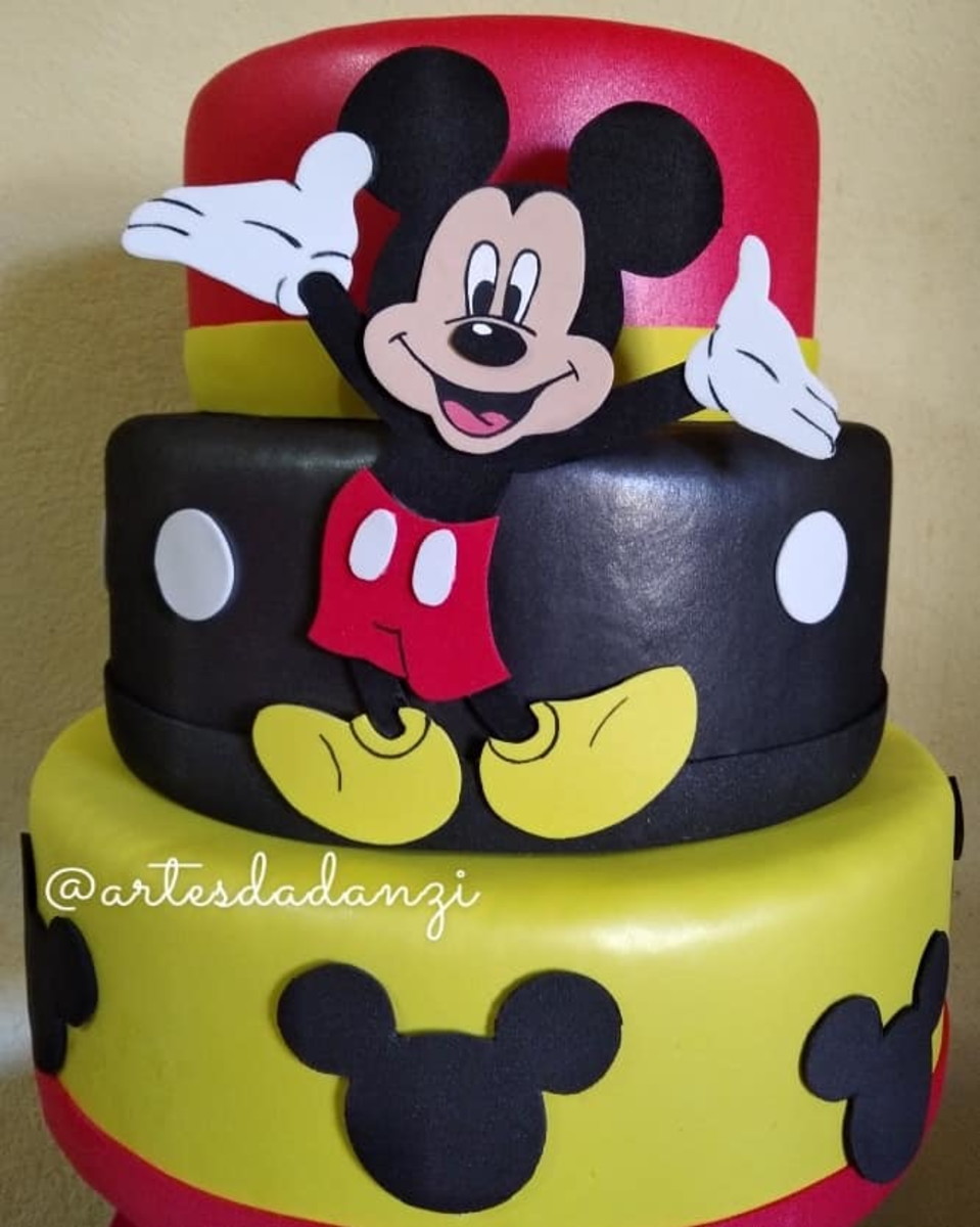 Bolo Decorado Mickey