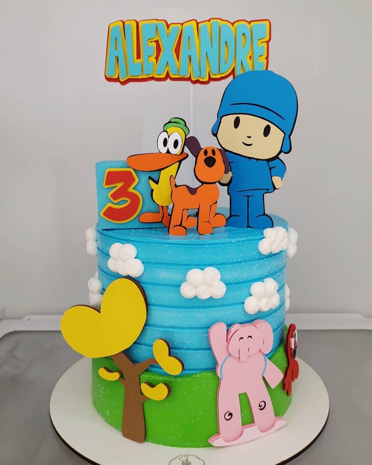 Bolo Decorado Pocoyo