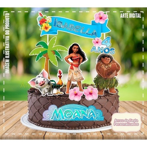 Bolo Decorado Moana