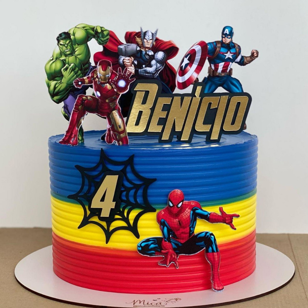 Bolo Decorado Marvel