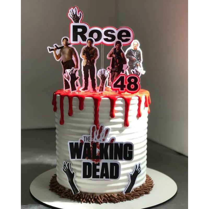 The Walking Dead Decorated Cake