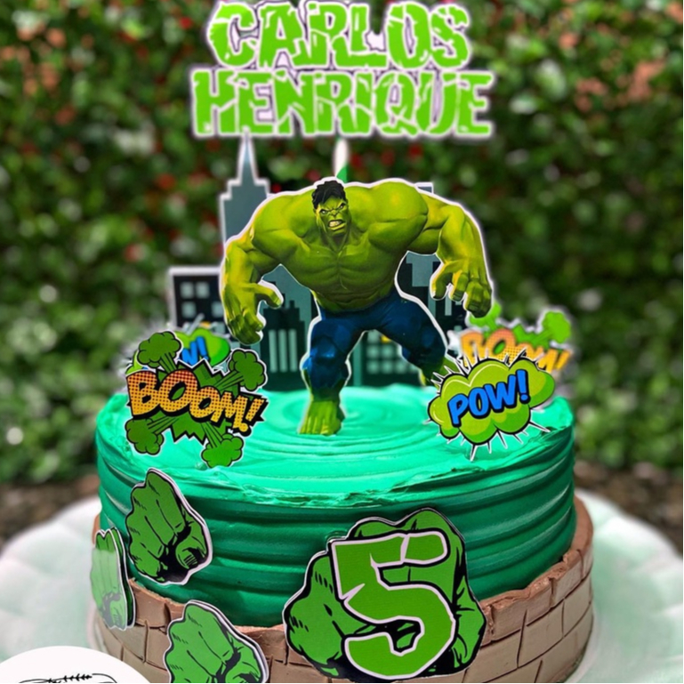 Bolo Decorado Hulk