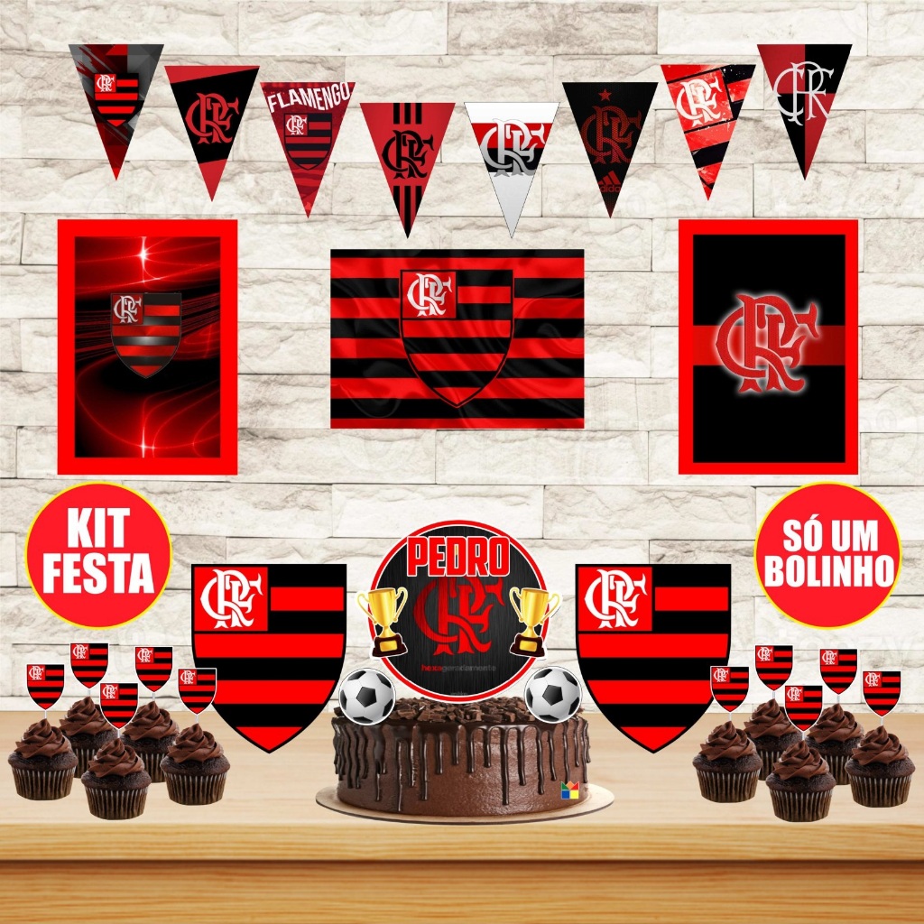 Bolo Decorado Flamengo