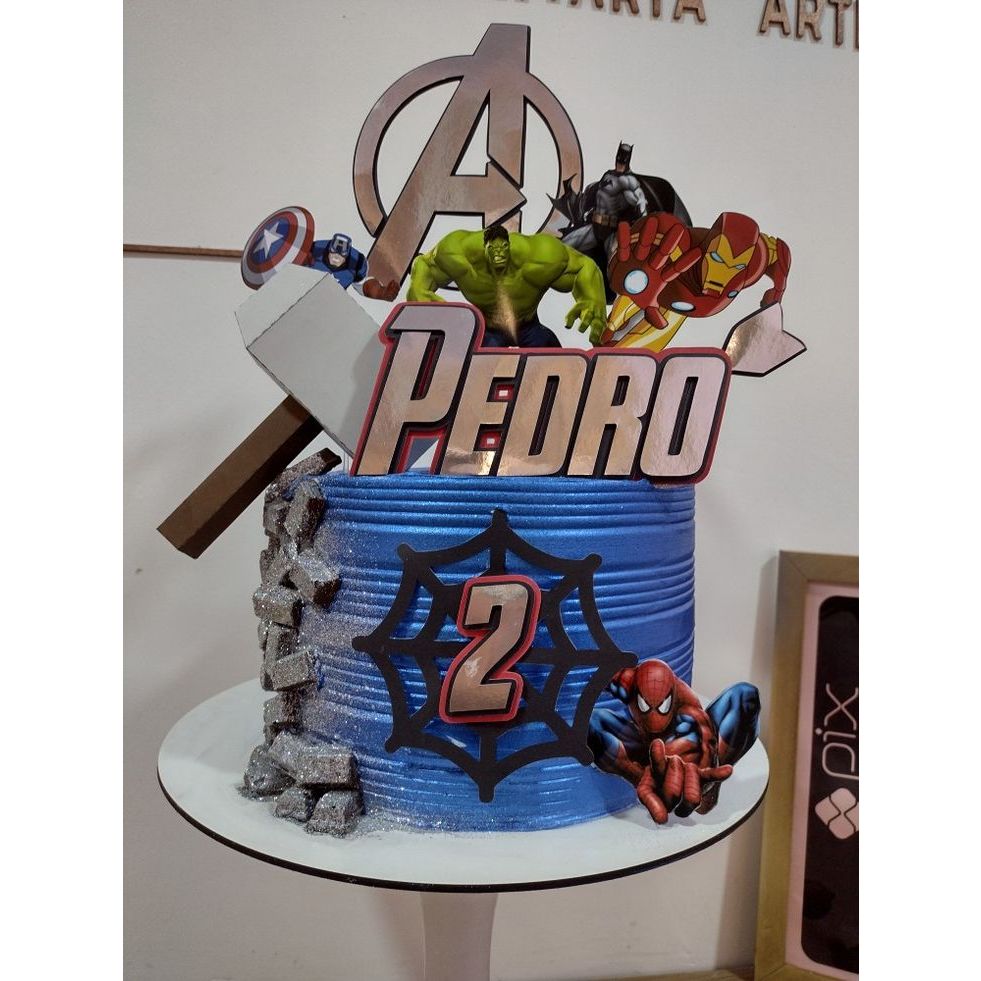 Bolo Decorado Marvel