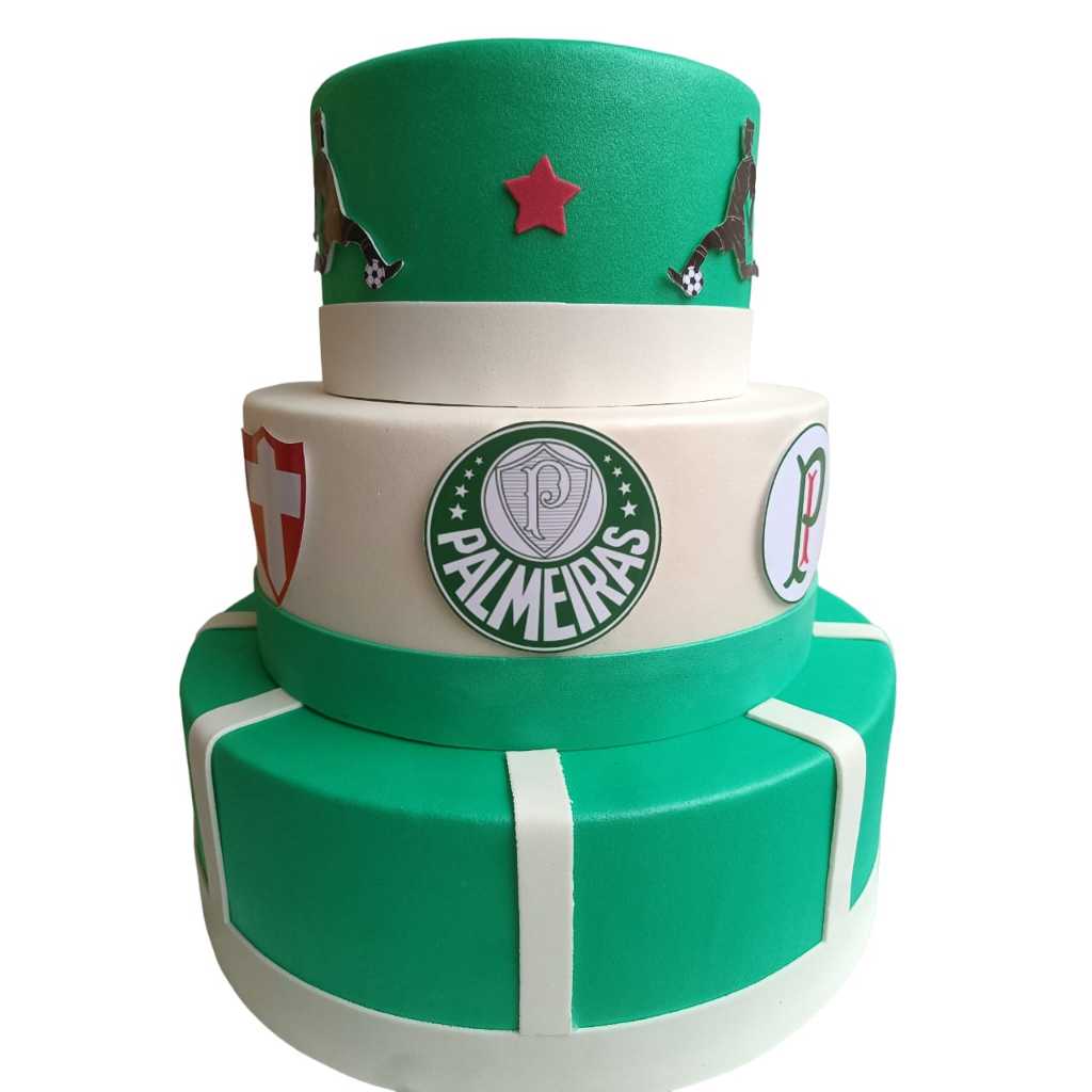 Free Palmeiras Decorated Cake