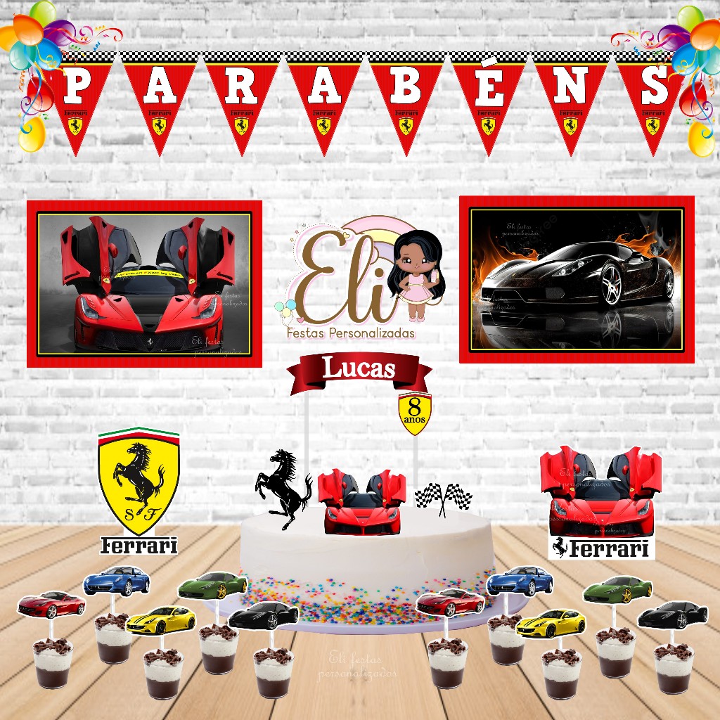 Bolo Decorado Ferrari