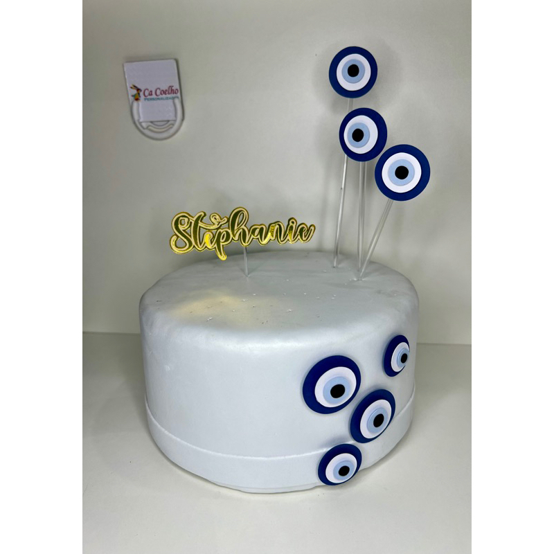 Greek Eye Decorated Cake