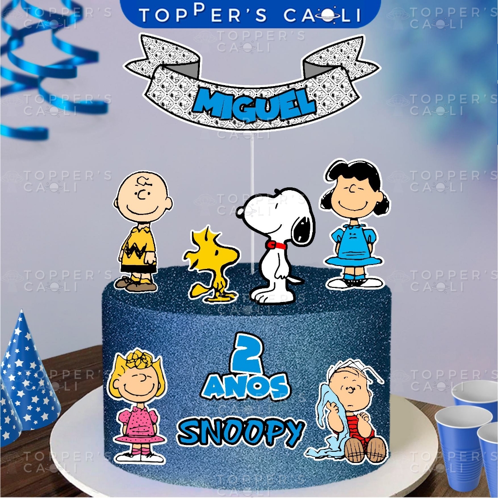 Bolo Decorado Snoopy