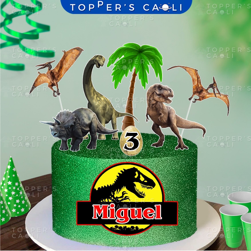 Bolo Decorado Jurassic Park