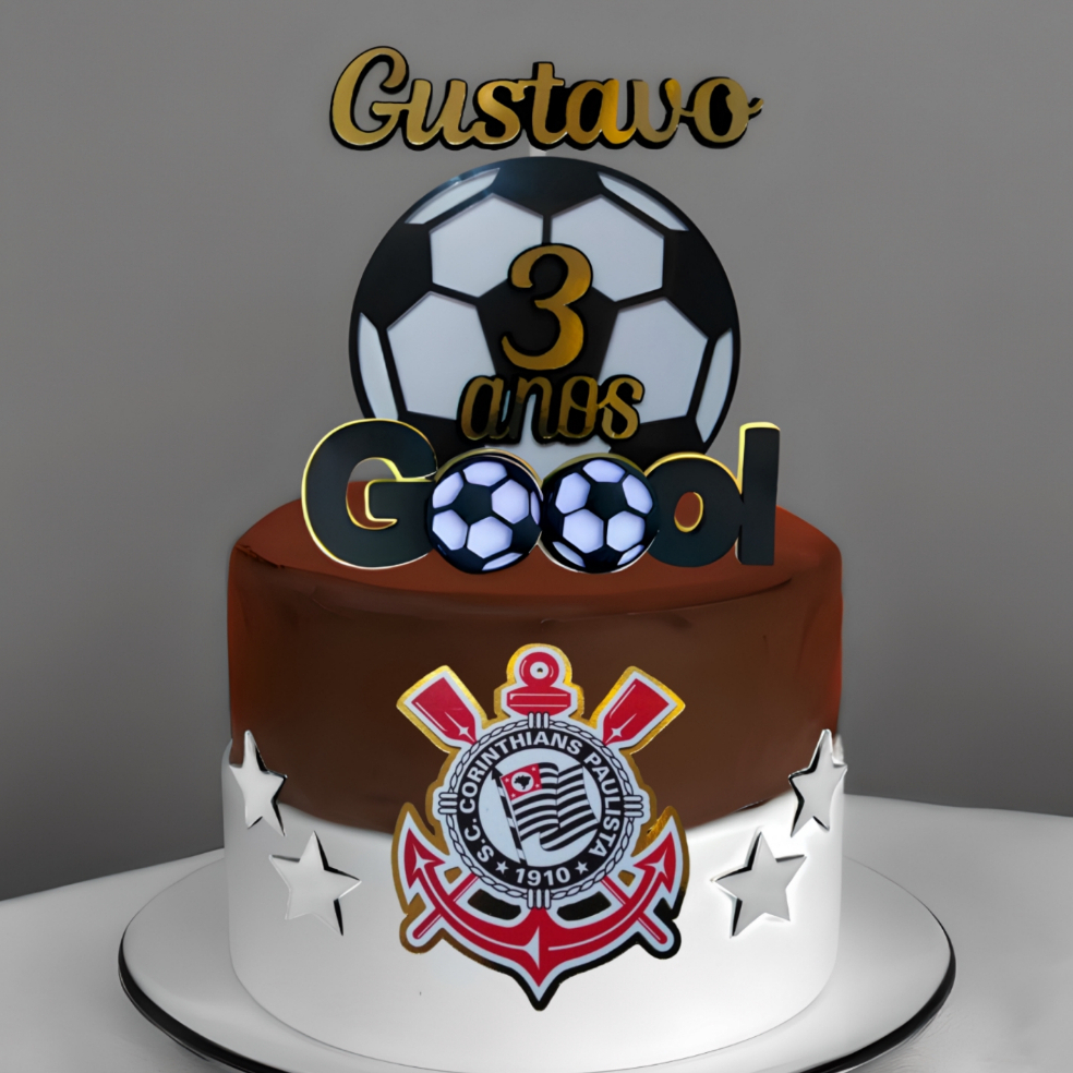 Bolo Decorado Corinthians