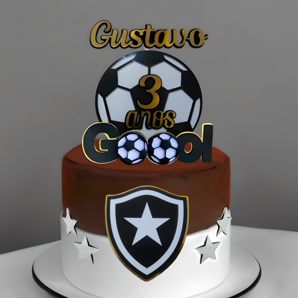 Bolo Decorado Botafogo