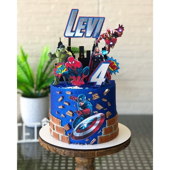 Bolo Decorado Marvel