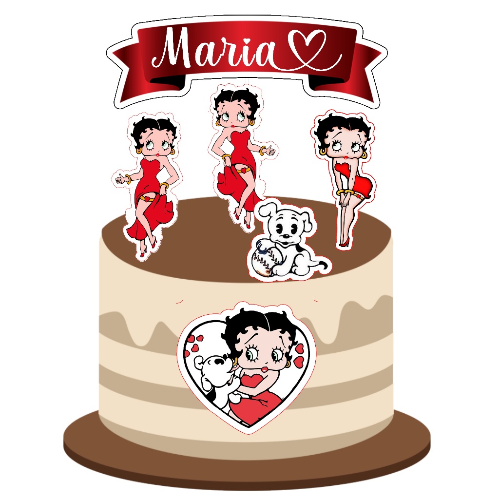 Bolo Decorado Betty Boop