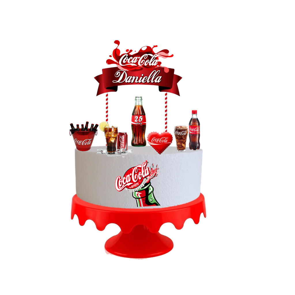 Bolo Decorado Coca Cola