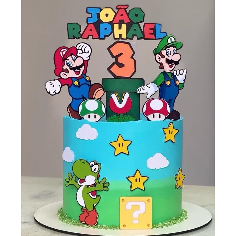 Bolo Decorado Mario Bros