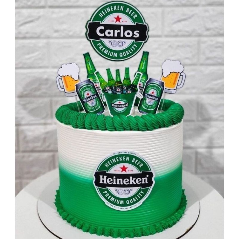 Bolo Decorado Heineken