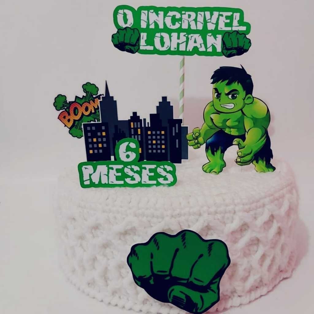 Bolo Decorado Hulk