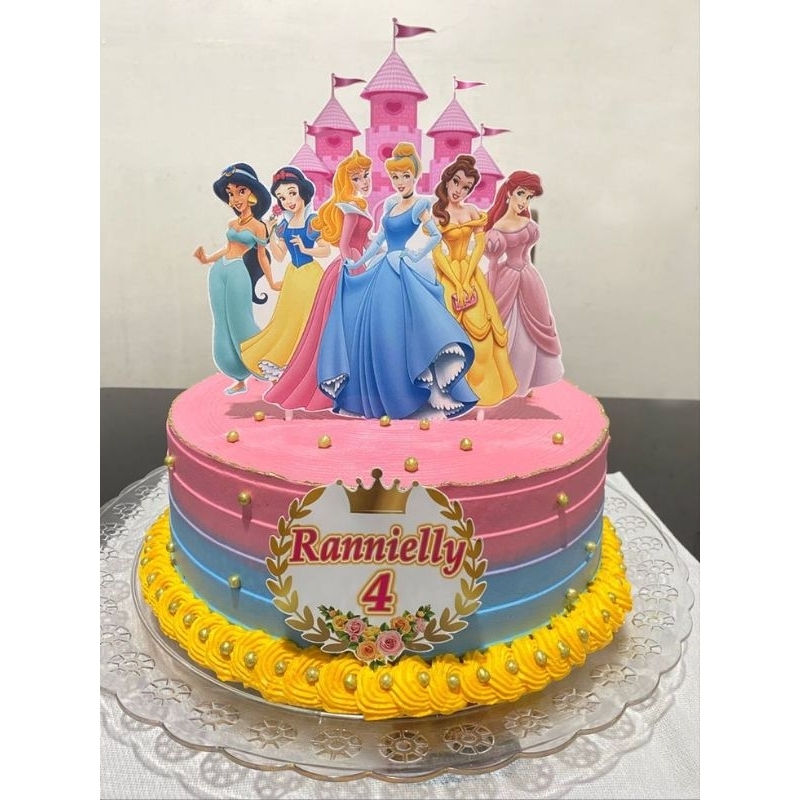 Bolo Decorado Princesas Da Disney