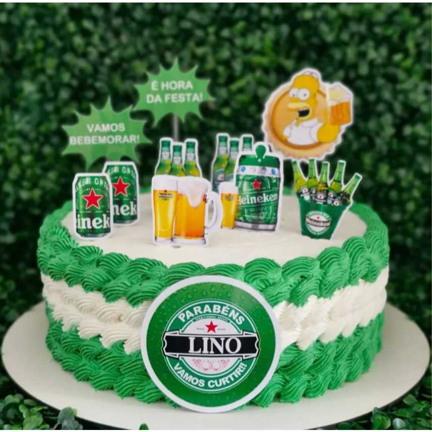 Heineken Decorated Cake