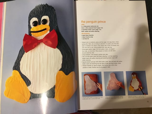 Linux Decorated Cake