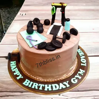 Bodybuilding Decorated Cake