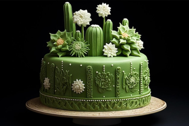 Cactus Decorated Cake