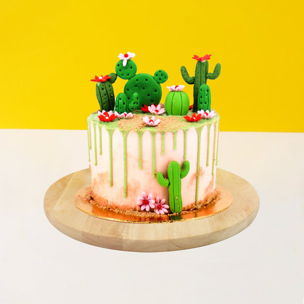 Cactus Decorated Cake