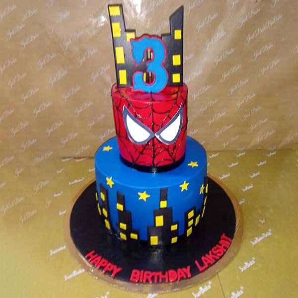 Spider Man Decorated Cake