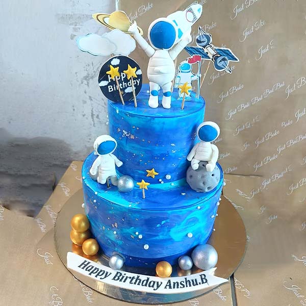 Astronaut Decorated Cake